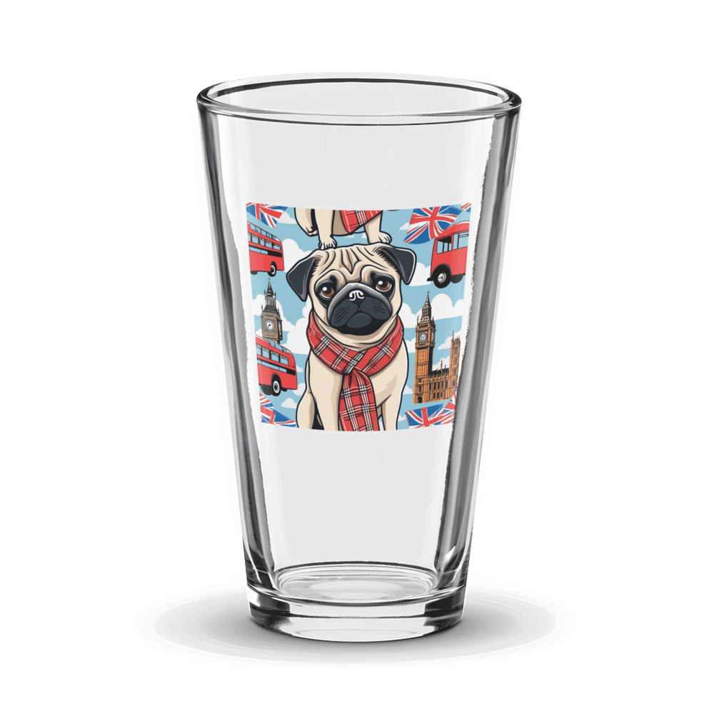 PugMug Custom Pug Glass Tumbler