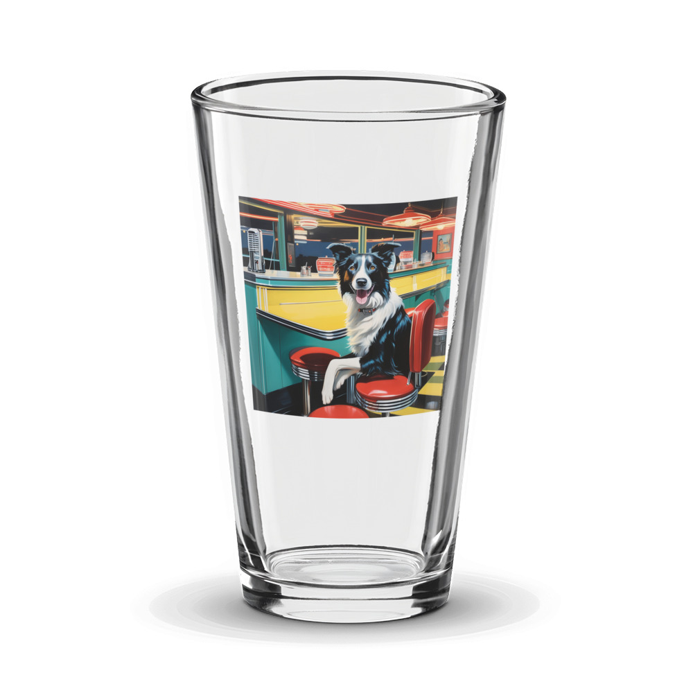 PugMug Custom Border Collie Glass Tumbler