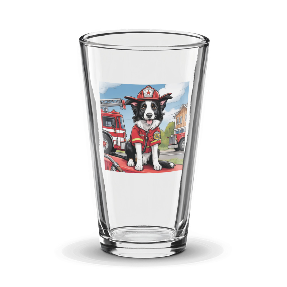 PugMug Custom Border Collie Glass Tumbler
