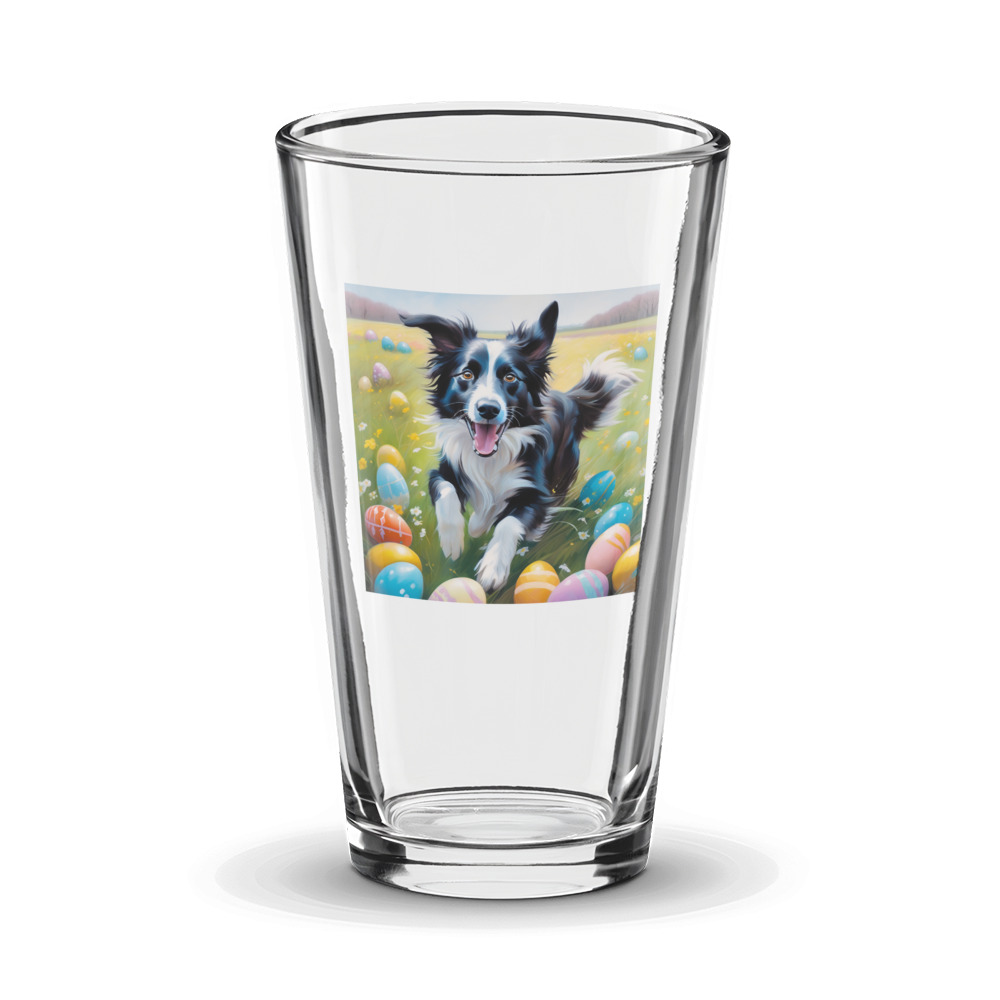 PugMug Custom Border Collie Glass Tumbler