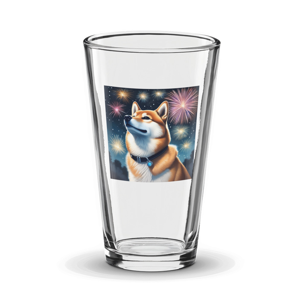 PugMug Custom Shiba Inu Glass Tumbler