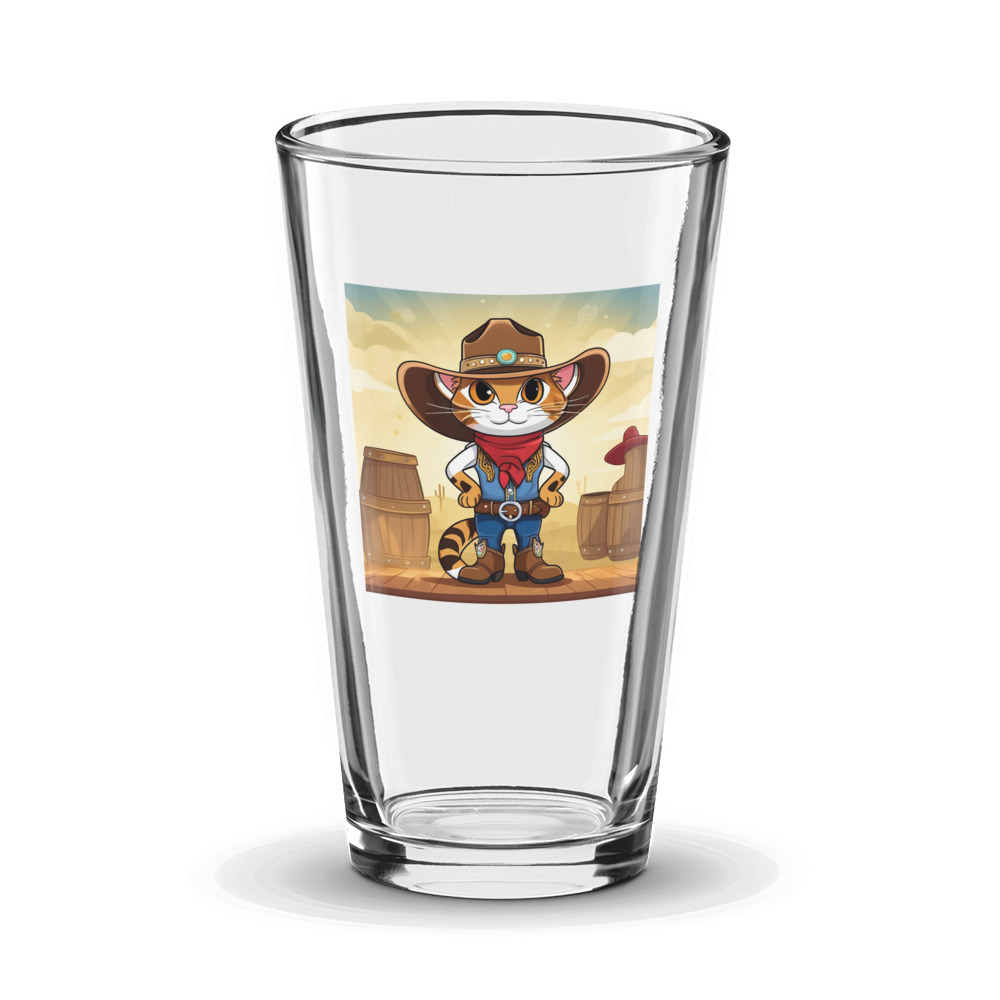 PugMug Custom Tabby Companion Cat Glass Tumbler