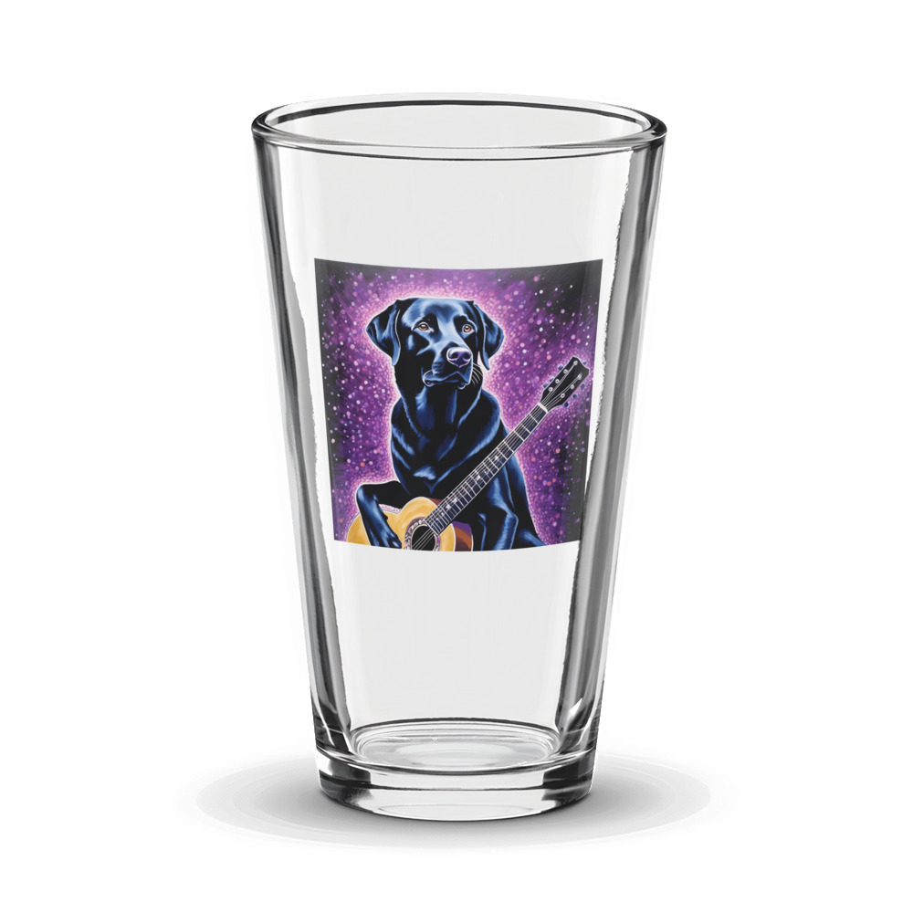 PugMug Custom Black Labrador Retriever Glass Tumbler