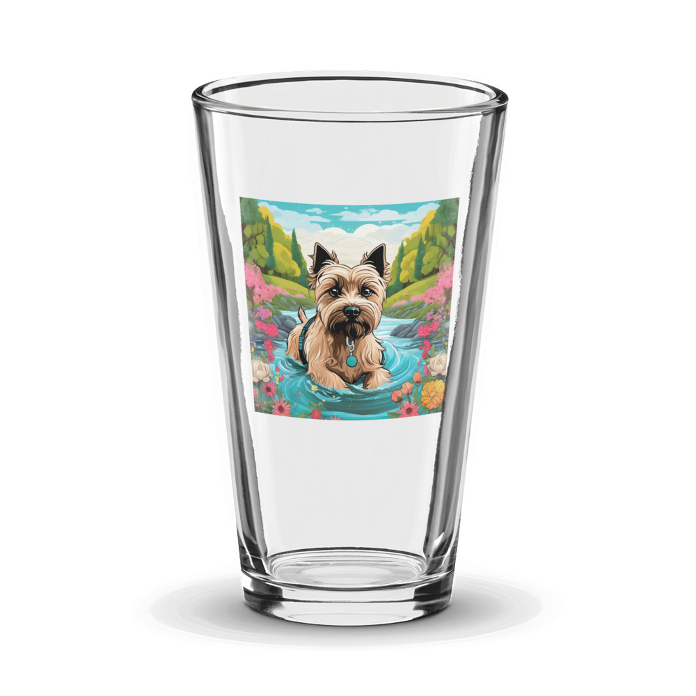 PugMug Custom Cairn Terrier Glass Tumbler