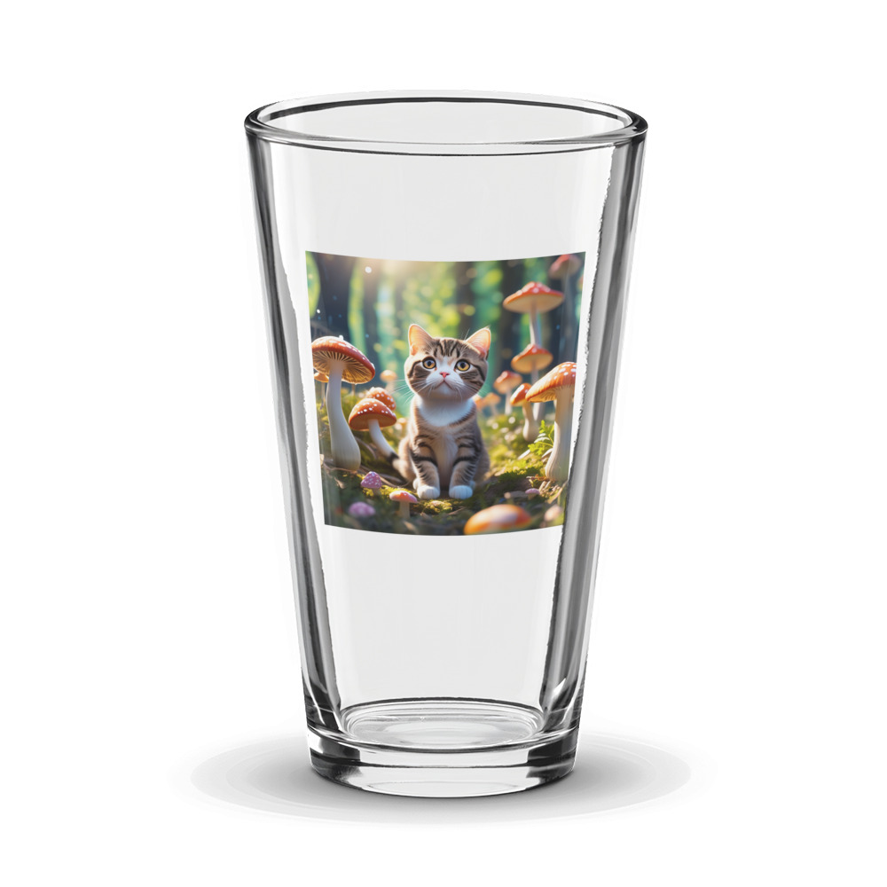 PugMug Custom Tabby Scottish Fold Cat Glass Tumbler