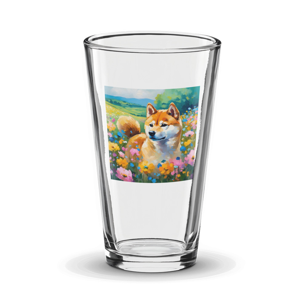 PugMug Custom Shiba Inu Glass Tumbler