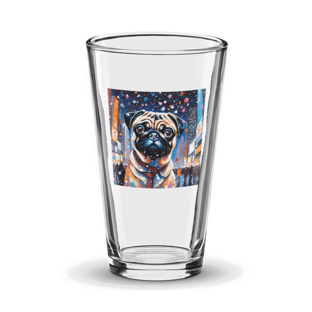 PugMug Custom Pug Glass Tumbler
