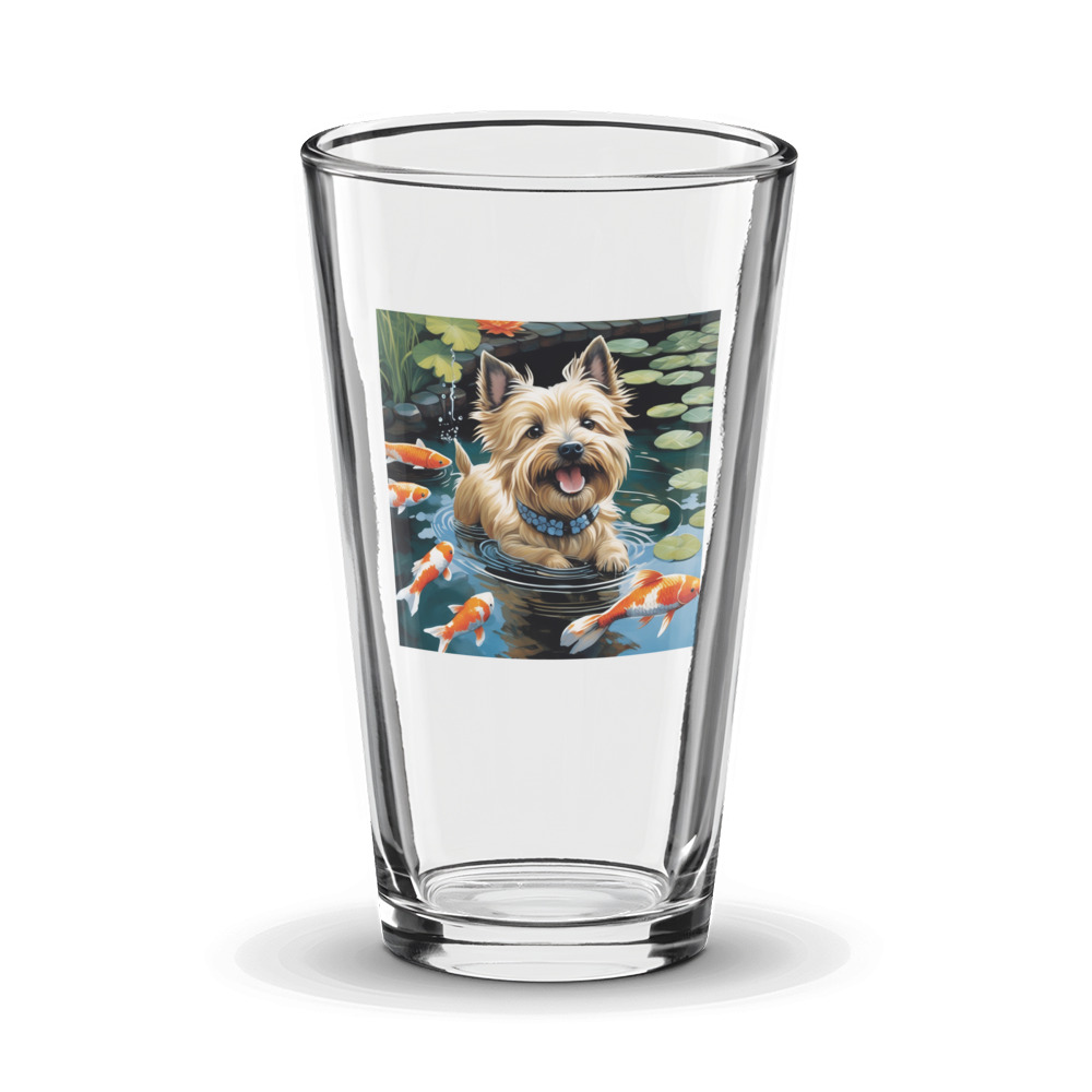 PugMug Custom Cairn Terrier Glass Tumbler