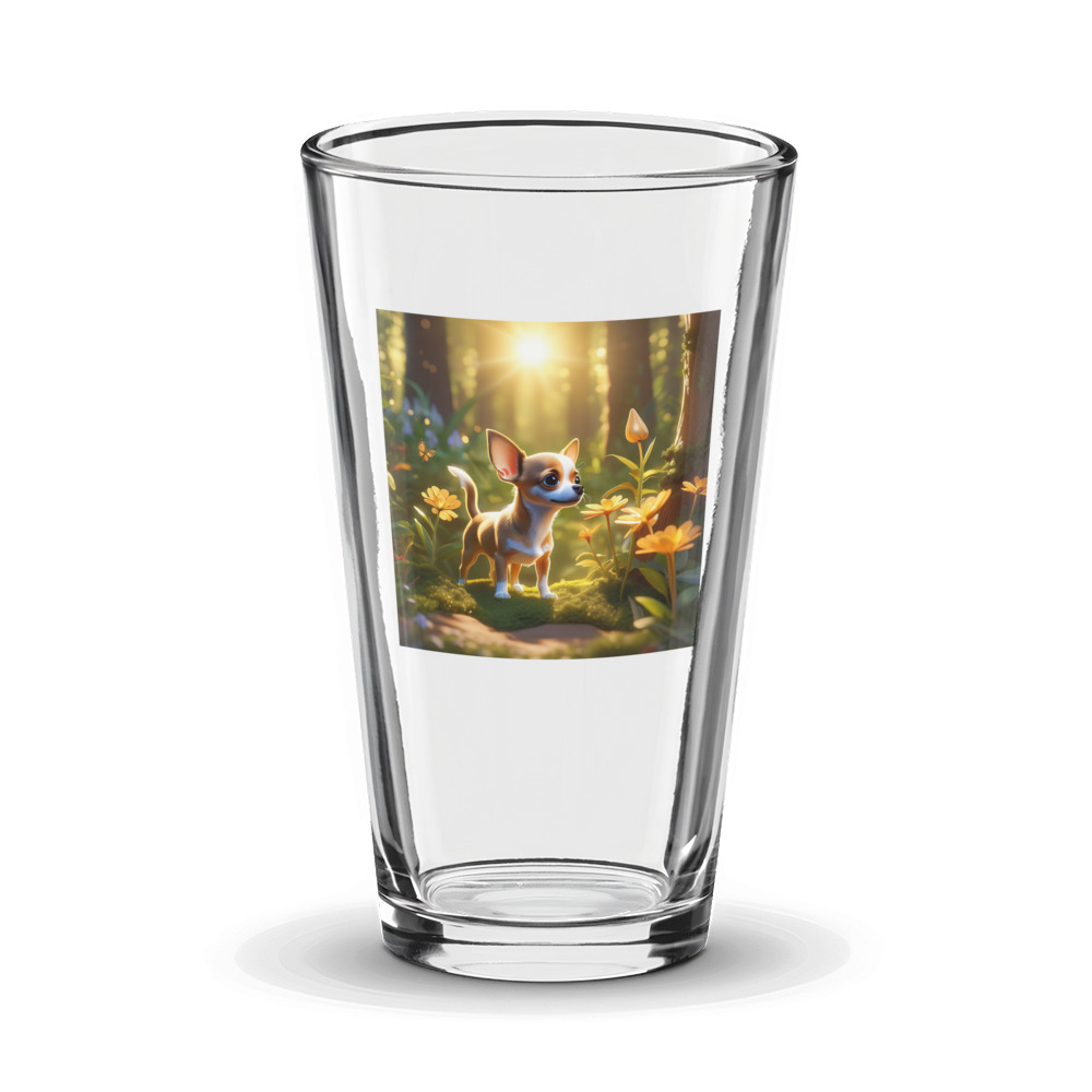 PugMug Custom Chihuahua Glass Tumbler