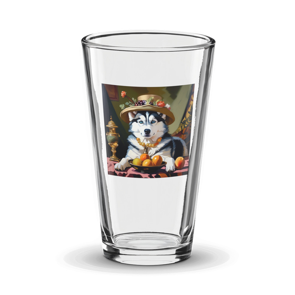 PugMug Custom Siberian Husky Glass Tumbler