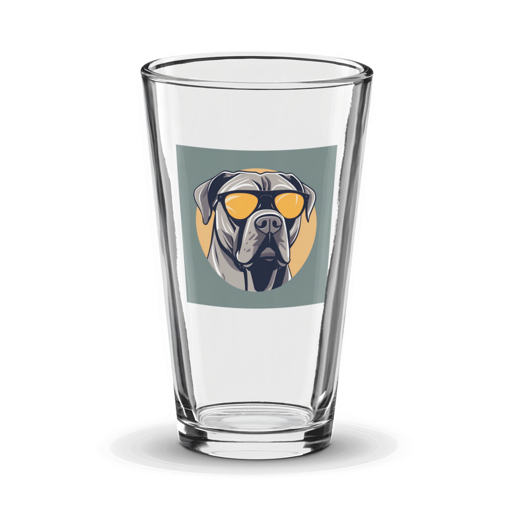 PugMug Custom Cane Corso Glass Tumbler