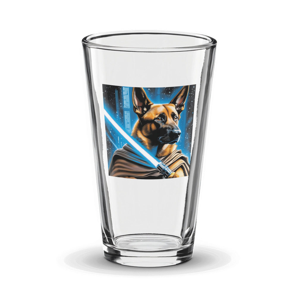 PugMug Custom Belgian Malinois Glass Tumbler