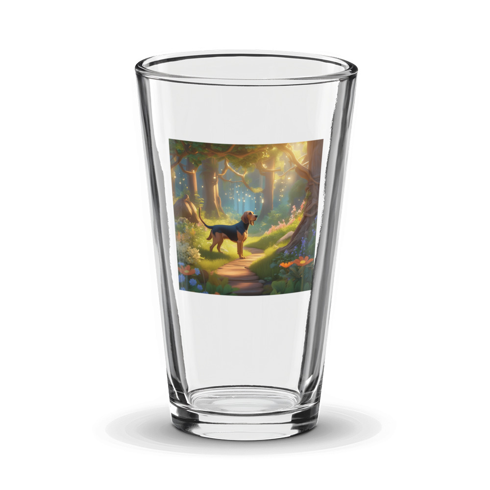 PugMug Custom Bloodhound Glass Tumbler