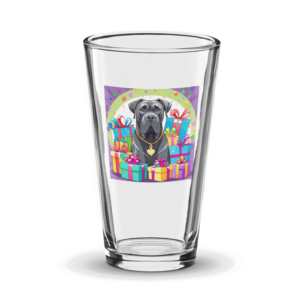 PugMug Custom Cane Corso Glass Tumbler