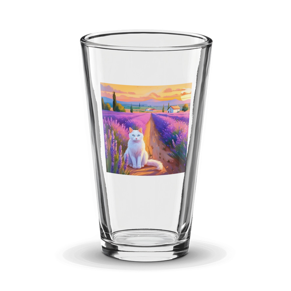 PugMug Custom White Companion Cat Glass Tumbler