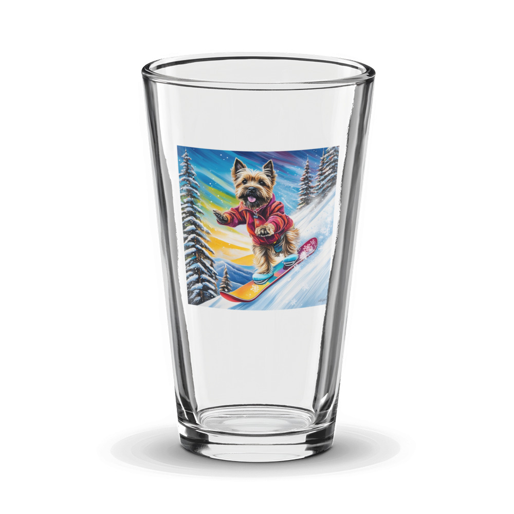PugMug Custom Cairn Terrier Glass Tumbler