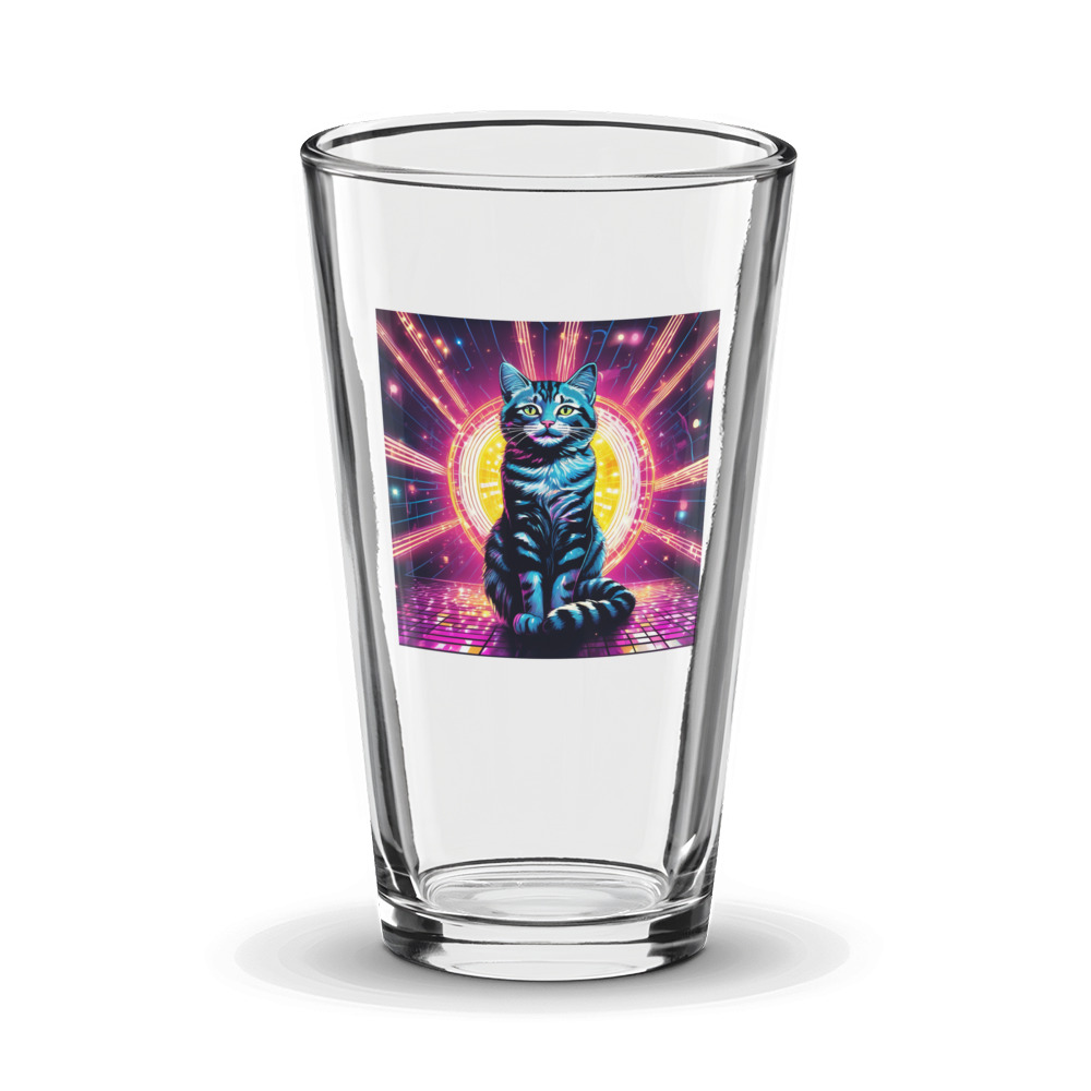 PugMug Custom Tabby Companion Cat Glass Tumbler