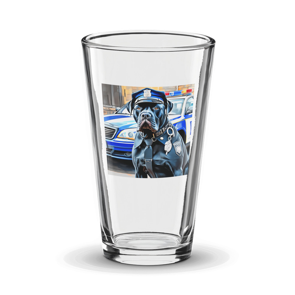 PugMug Custom Cane Corso Glass Tumbler