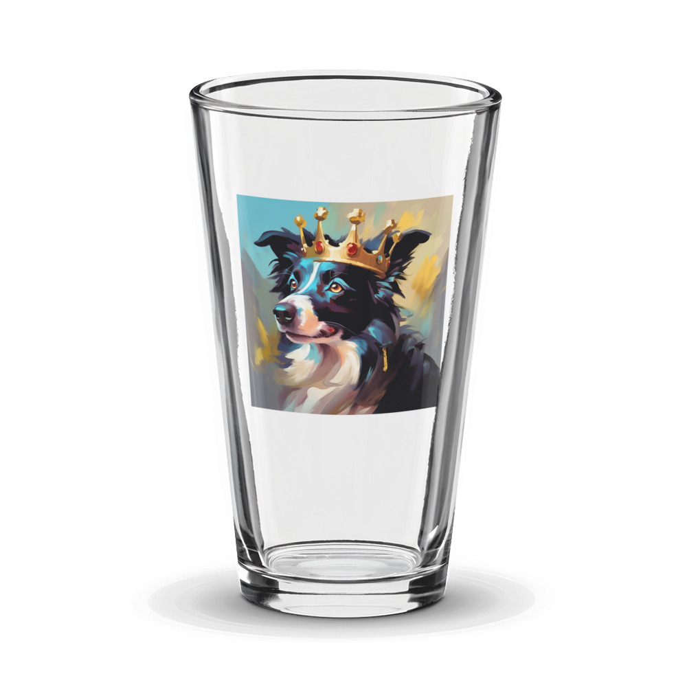 PugMug Custom Border Collie Glass Tumbler