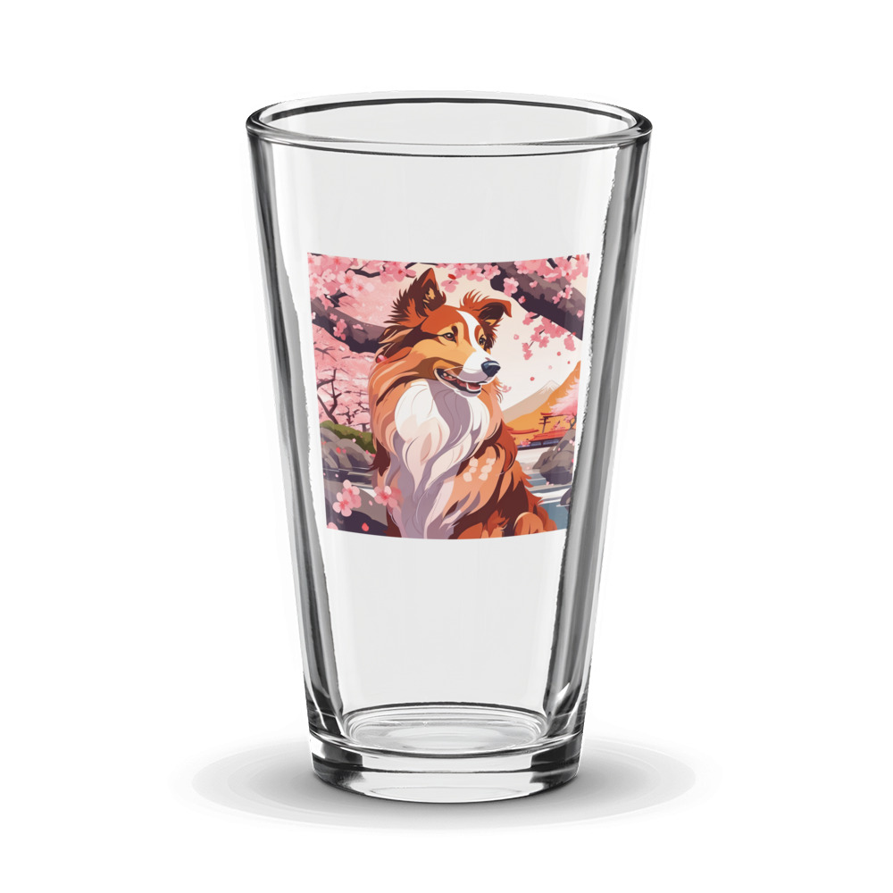 PugMug Custom Collie Glass Tumbler