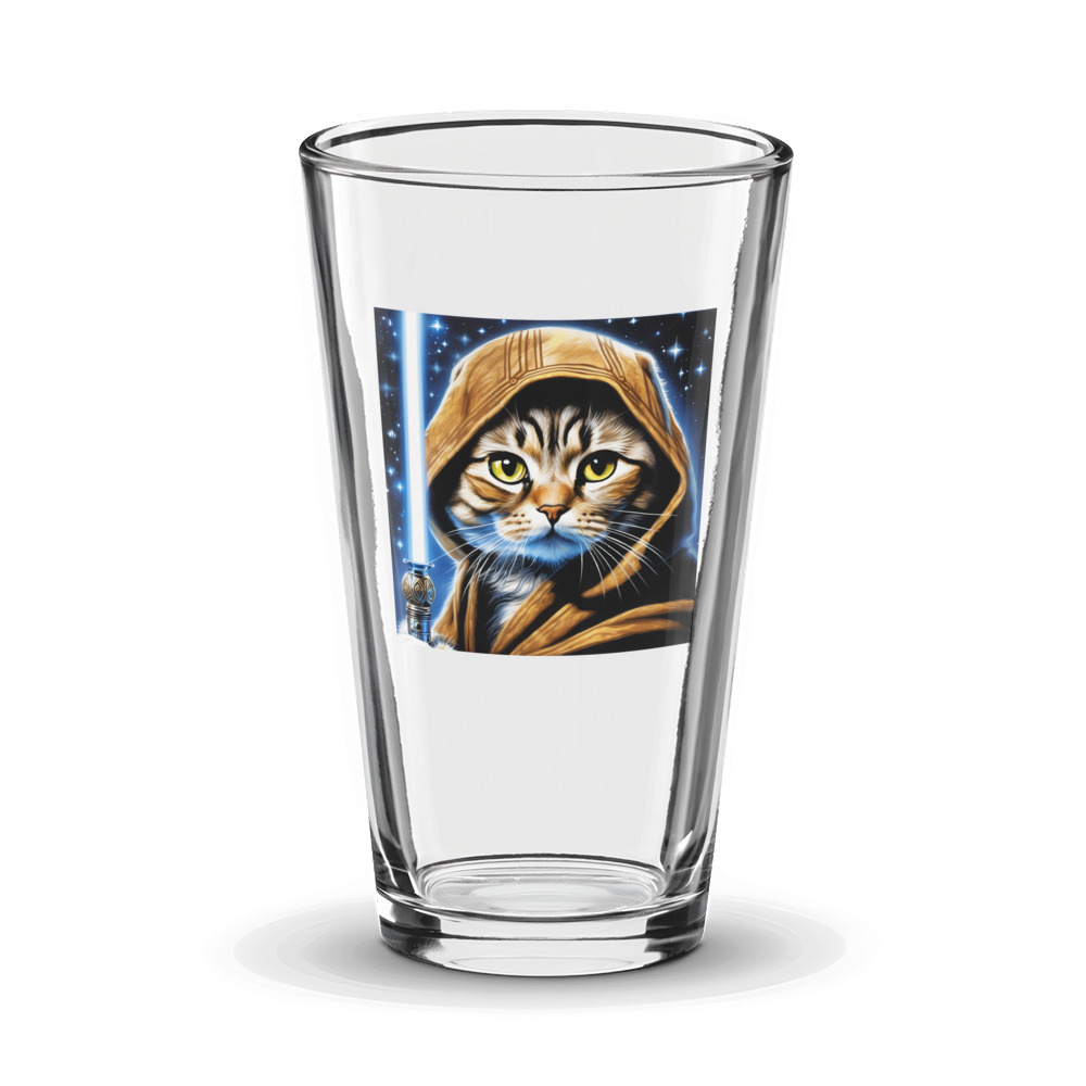 PugMug Custom Tabby Scottish Fold Cat Glass Tumbler