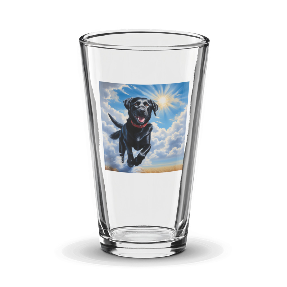 PugMug Custom Black Labrador Retriever Glass Tumbler