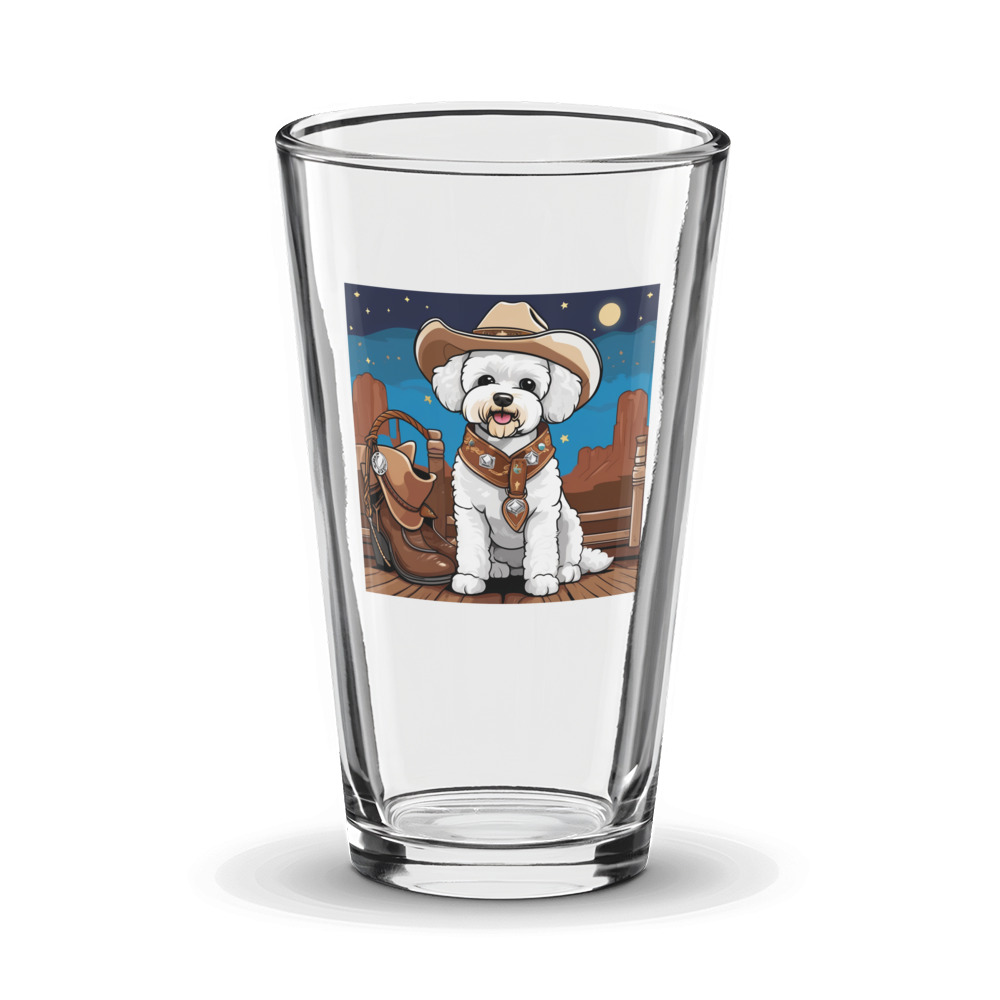 PugMug Custom Bichons Frise Glass Tumbler