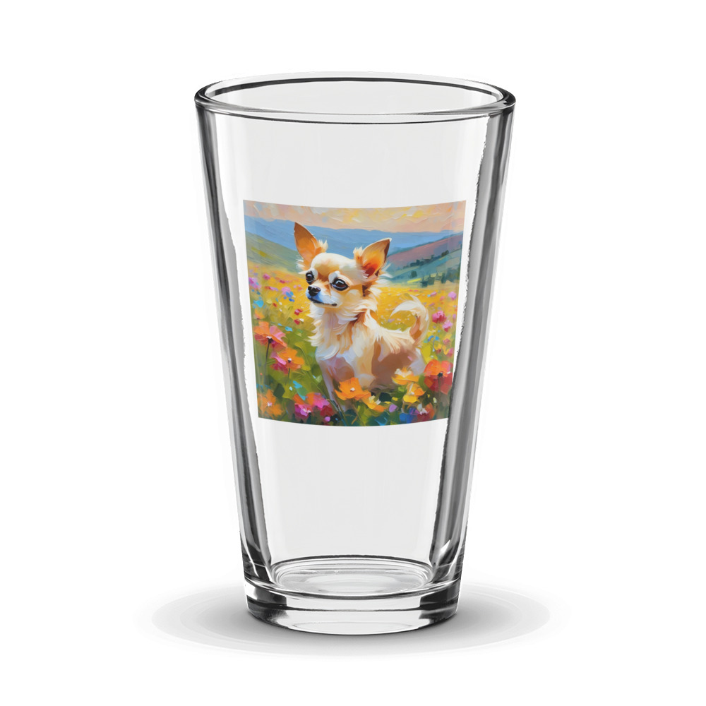 PugMug Custom Chihuahua Glass Tumbler