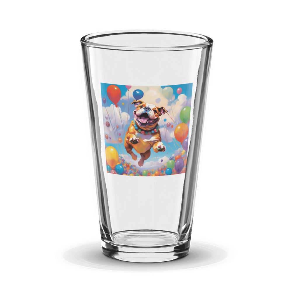 PugMug Custom Bulldog Glass Tumbler