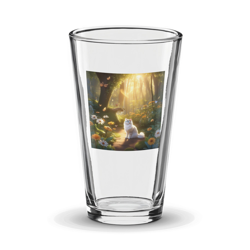 PugMug Custom Tabby Ragdoll Cat Glass Tumbler