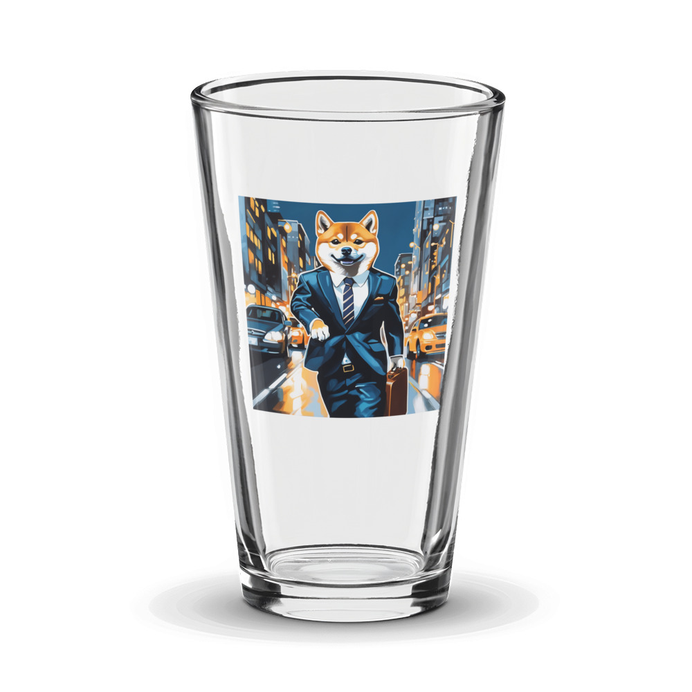 PugMug Custom Shiba Inu Glass Tumbler