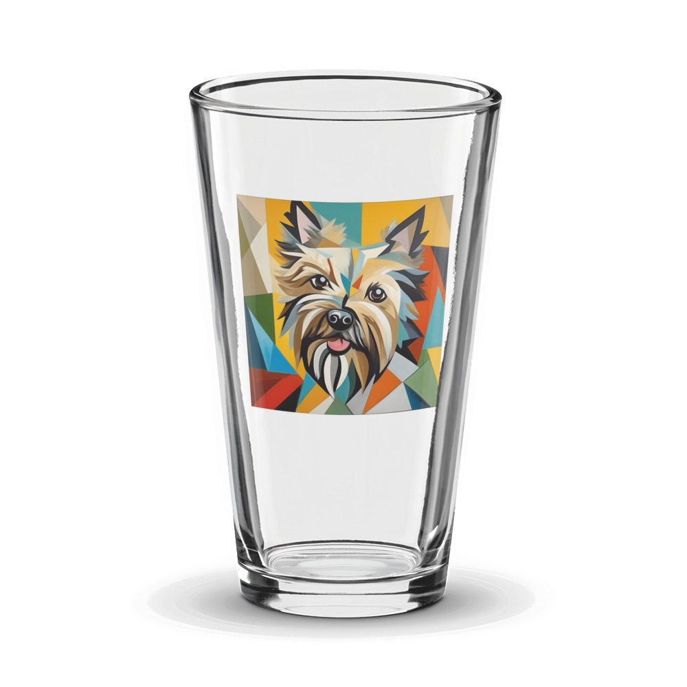 PugMug Custom Cairn Terrier Glass Tumbler