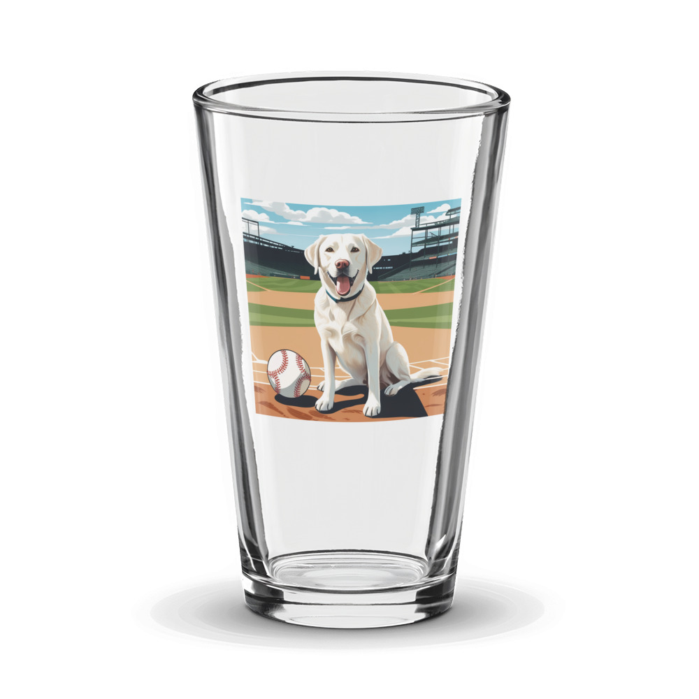 PugMug Custom White Labrador Retriever Glass Tumbler