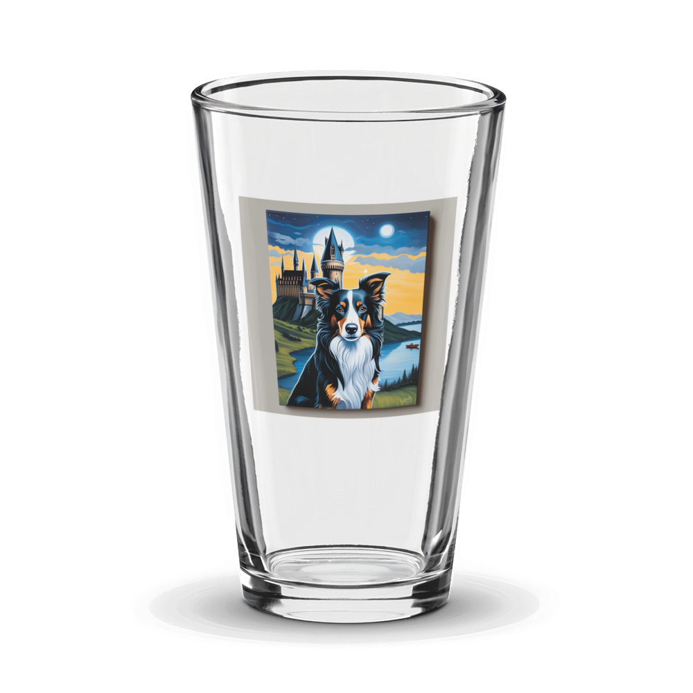 PugMug Custom Border Collie Glass Tumbler