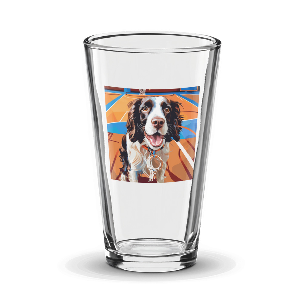 PugMug Custom English Springer Spaniel Glass Tumbler
