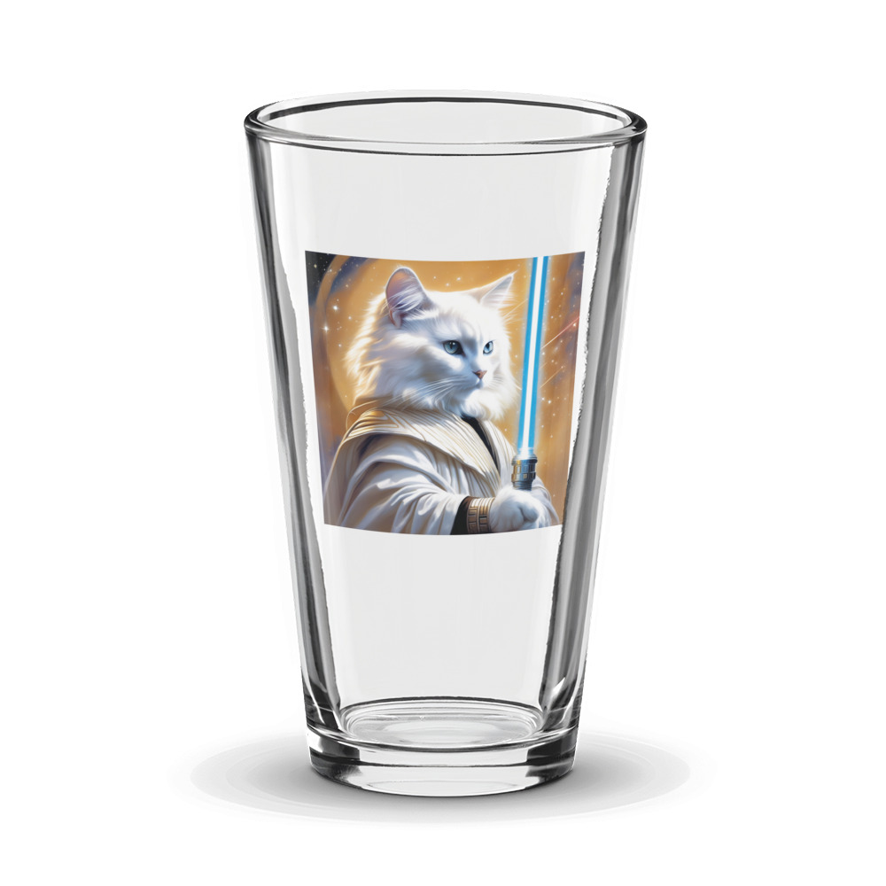 PugMug Custom White Ragdoll Cat Glass Tumbler