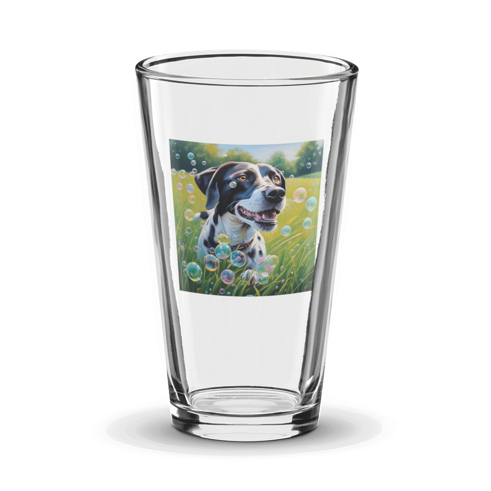 PugMug Custom Pointer Dog Glass Tumbler