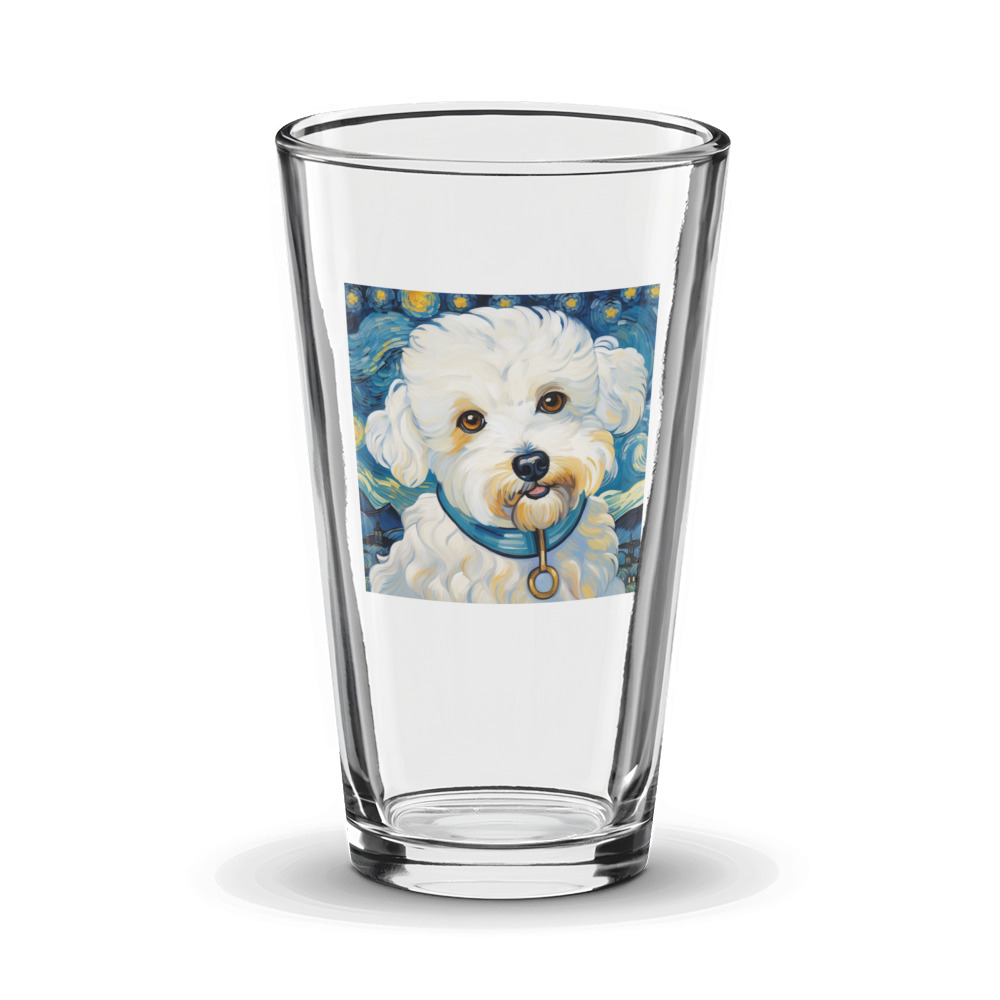 PugMug Custom Bichons Frise Glass Tumbler