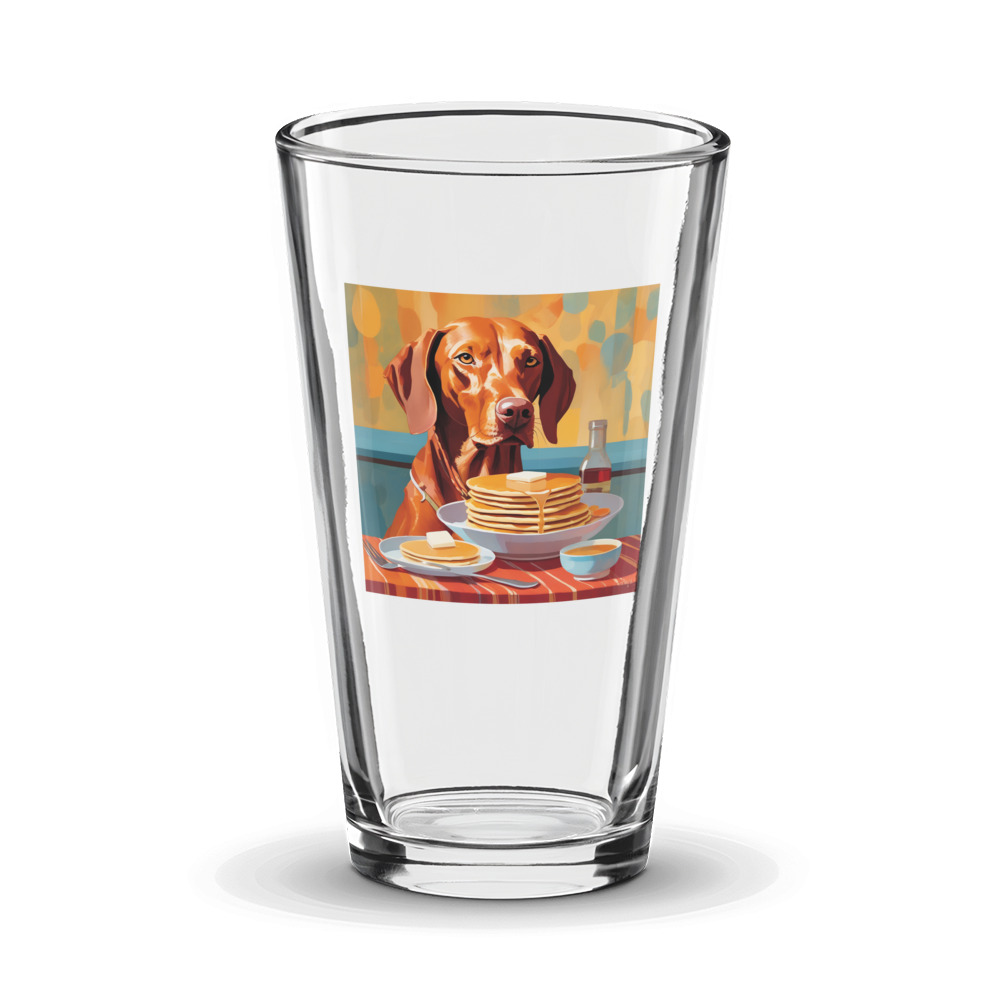 PugMug Custom Vizsla Glass Tumbler