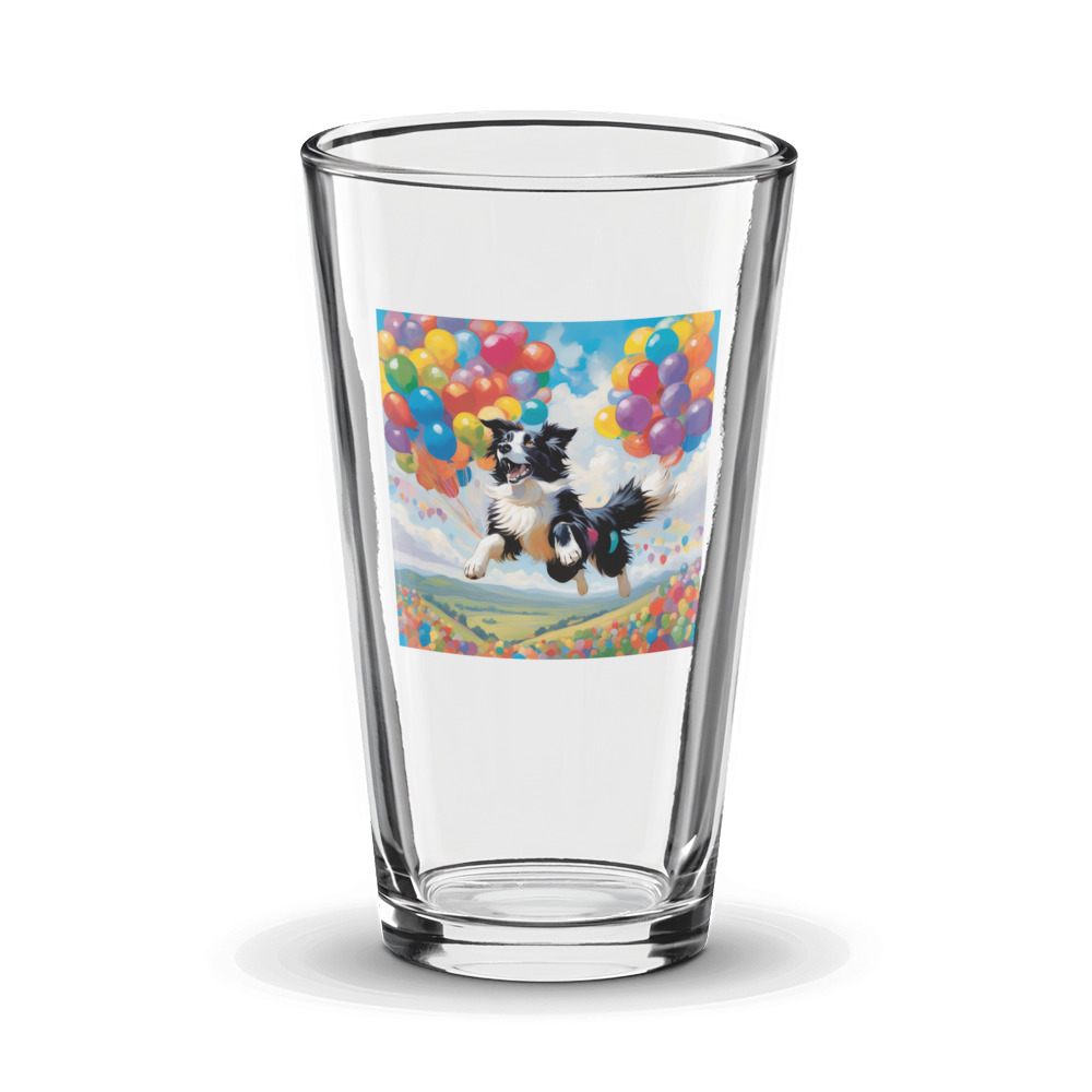 PugMug Custom Border Collie Glass Tumbler