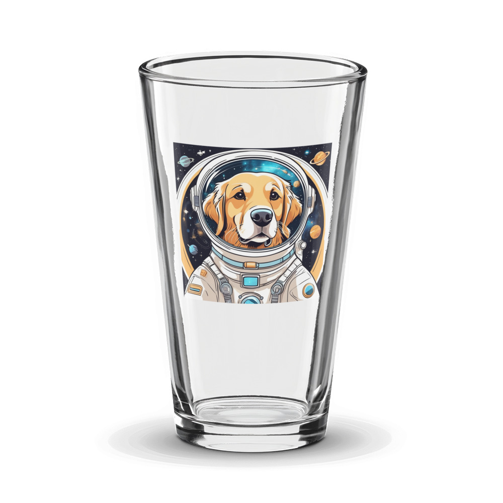 PugMug Custom Golden Retriever Glass Tumbler