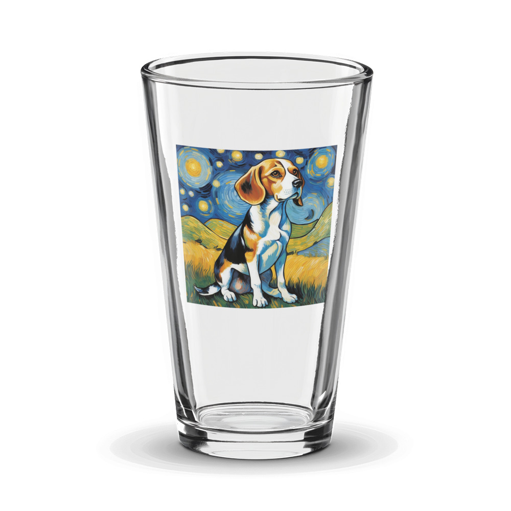 PugMug Custom Beagle Glass Tumbler