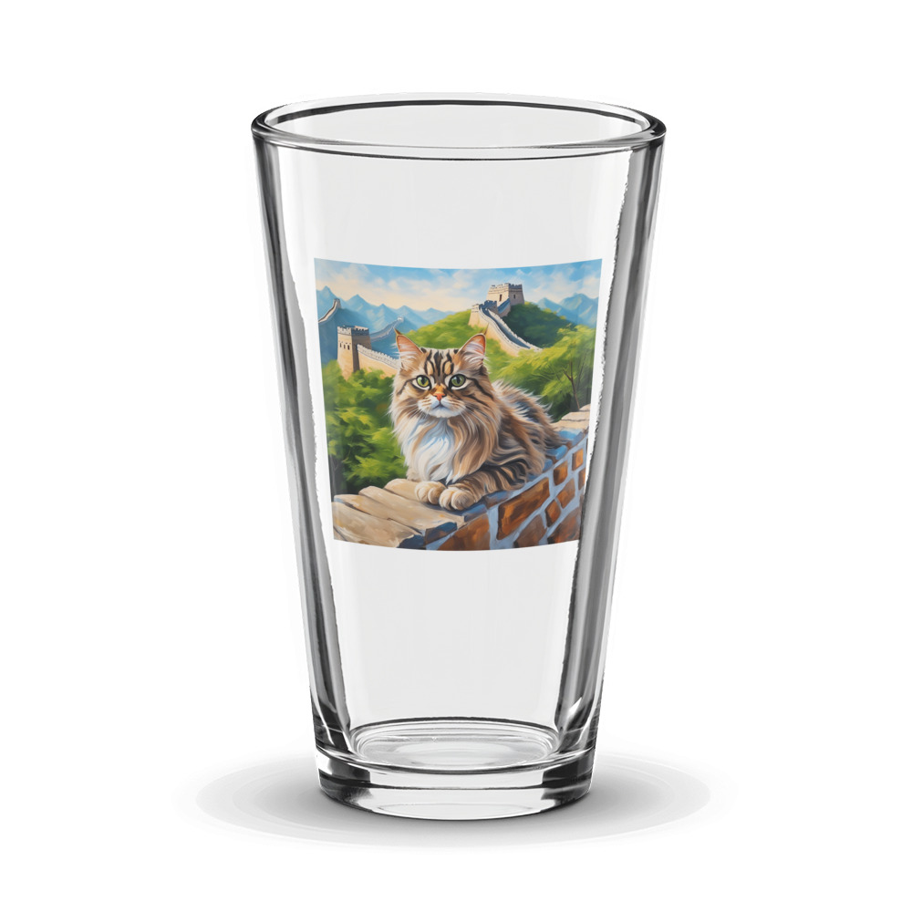 PugMug Custom Tabby Persian Cat Glass Tumbler