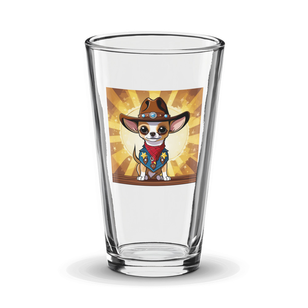 PugMug Custom Chihuahua Glass Tumbler