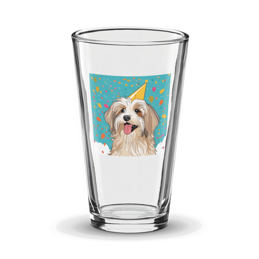 PugMug Custom Tan Havanese Dog Glass Tumbler
