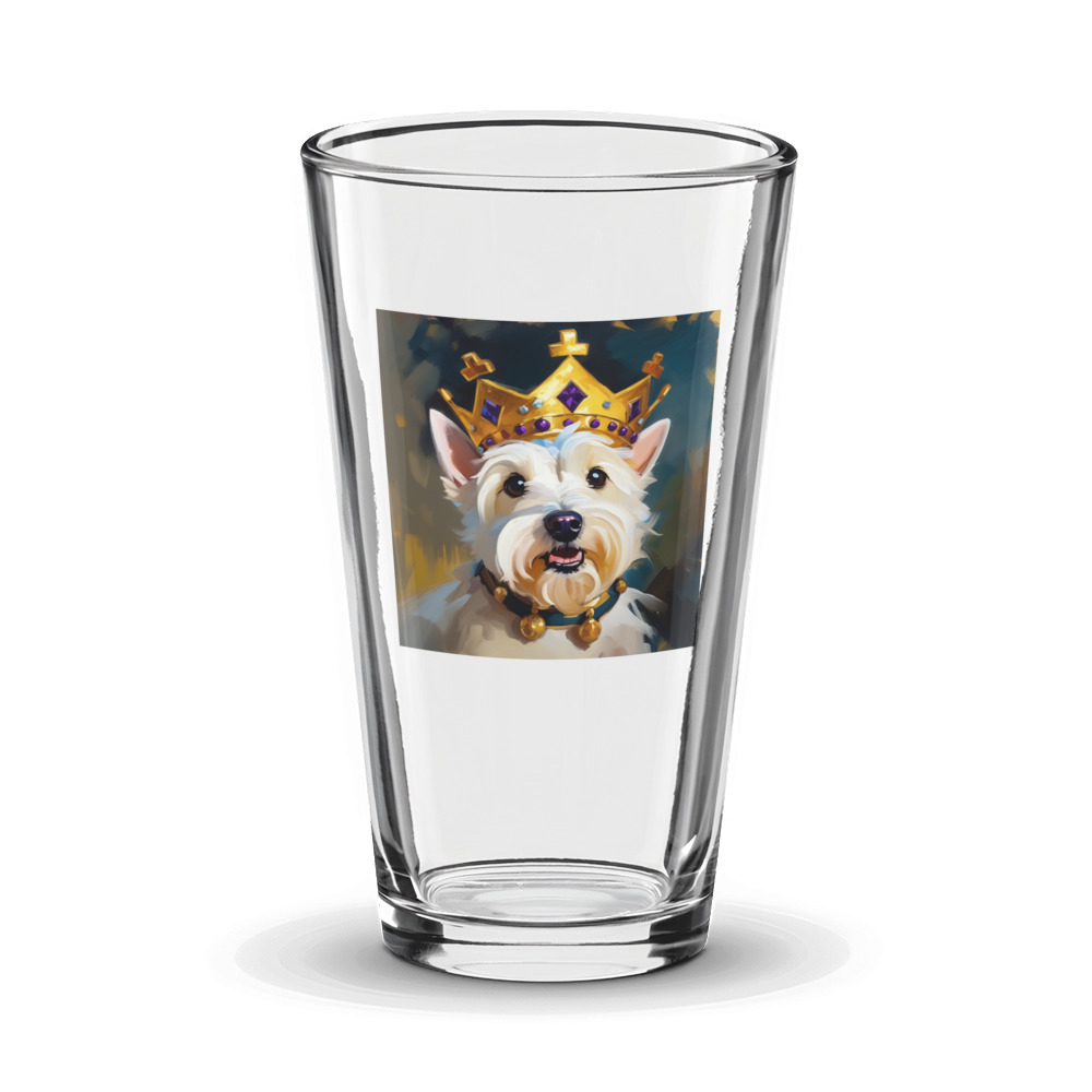 PugMug Custom West Highland White Terrier Glass Tumbler