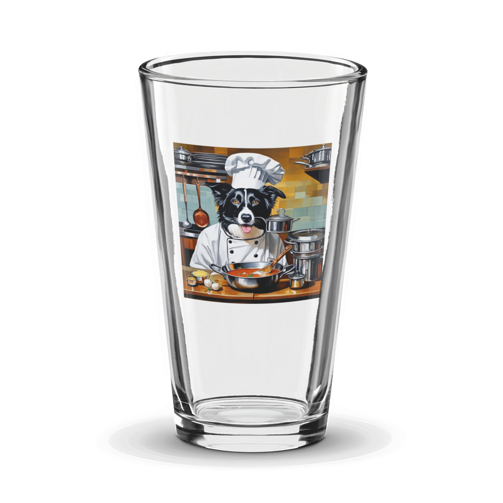 PugMug Custom Border Collie Glass Tumbler