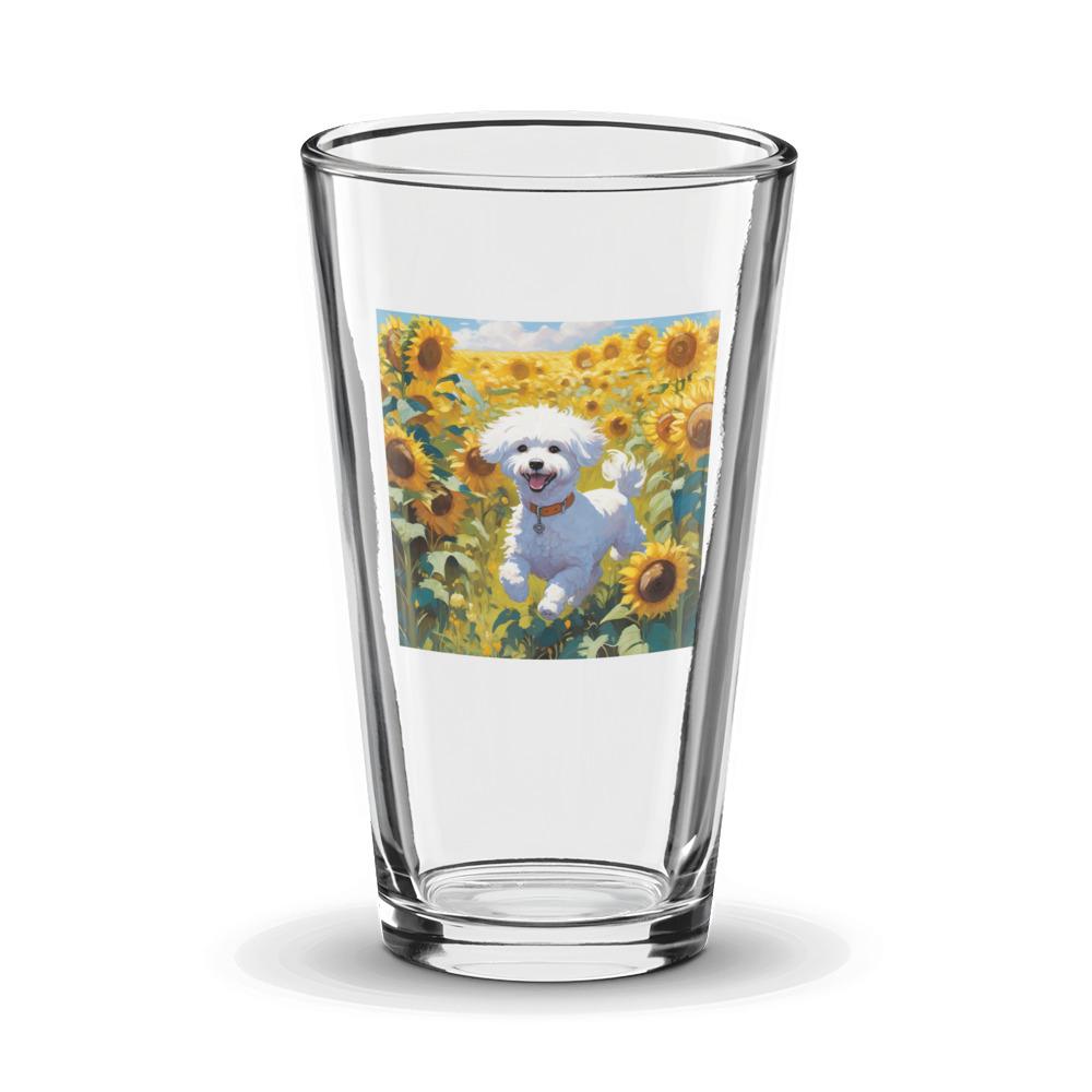 PugMug Custom Bichons Frise Glass Tumbler