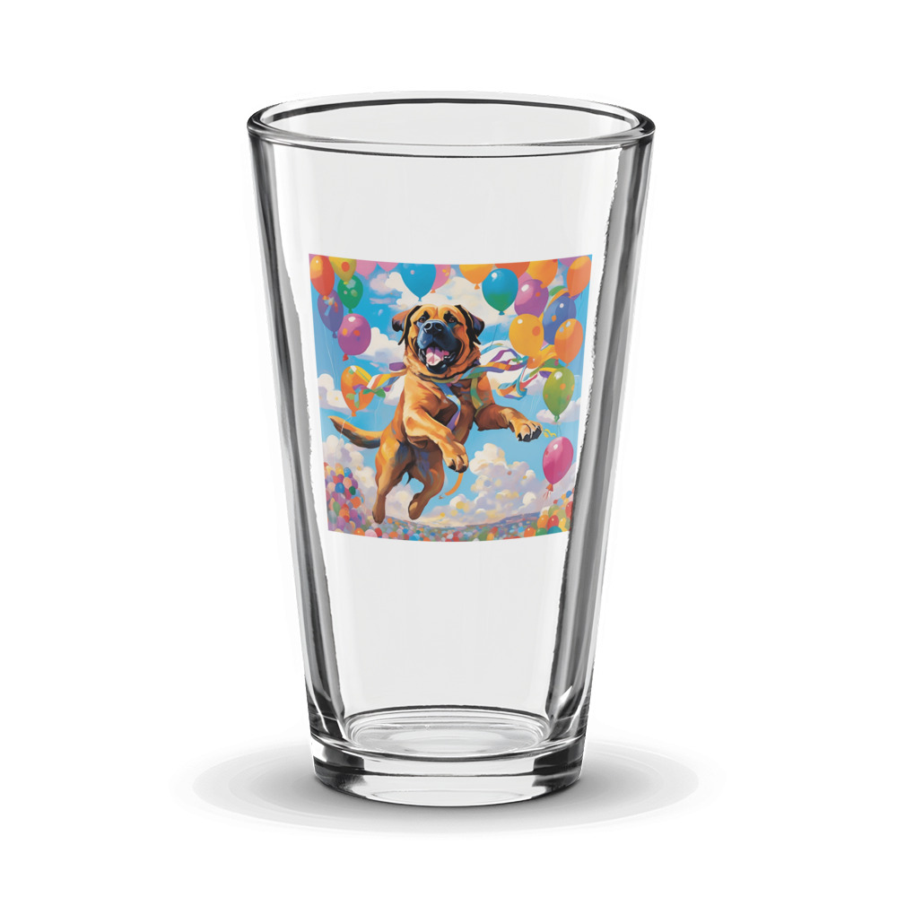 PugMug Custom Mastiff Glass Tumbler