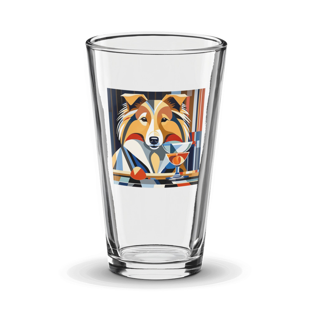 PugMug Custom Shetland Sheepdog Glass Tumbler